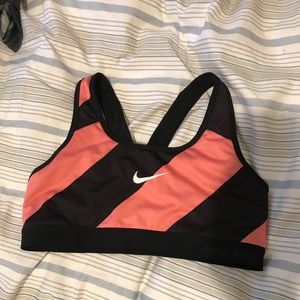 Striped nike sports bra
